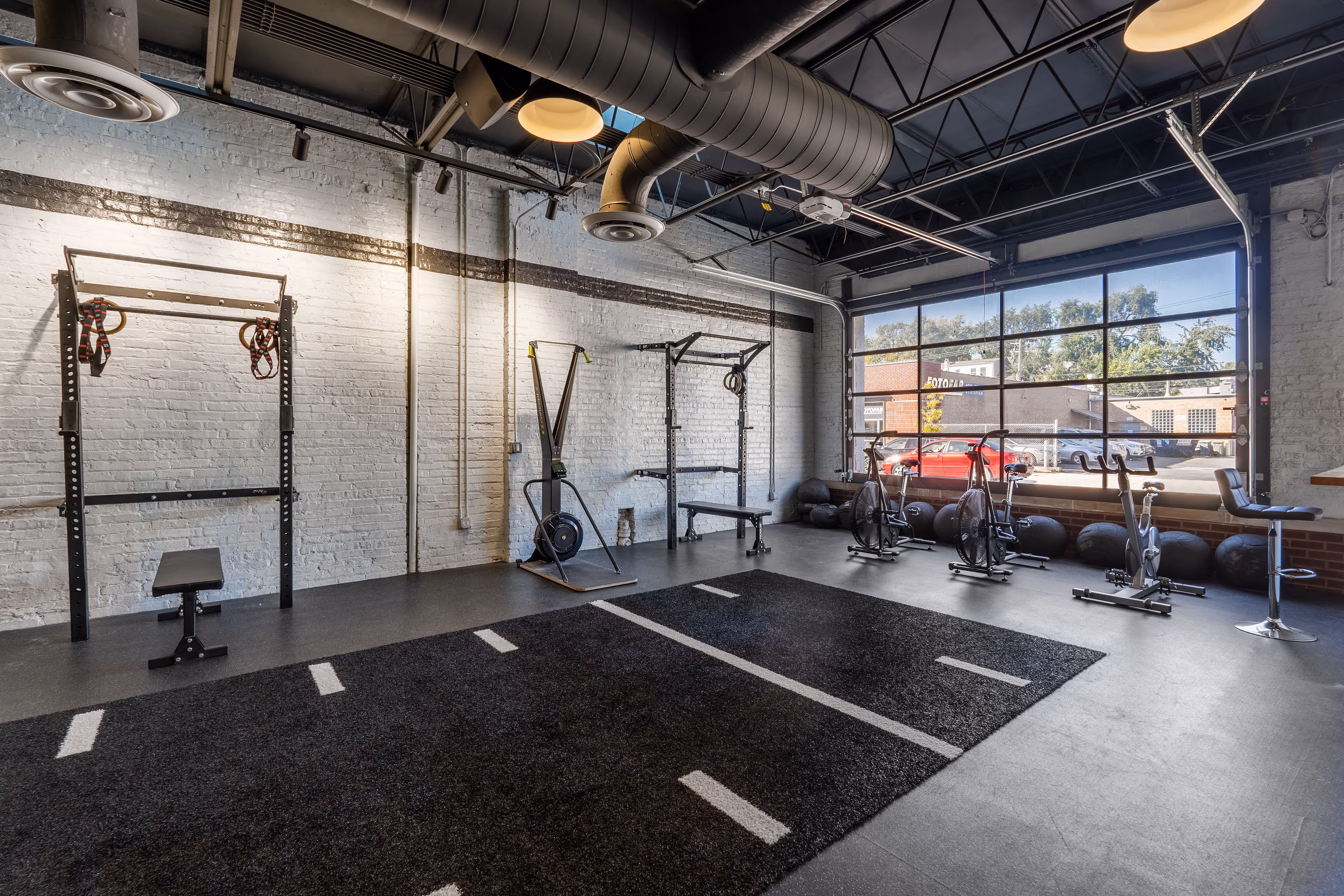 Beautiful, organized gym space