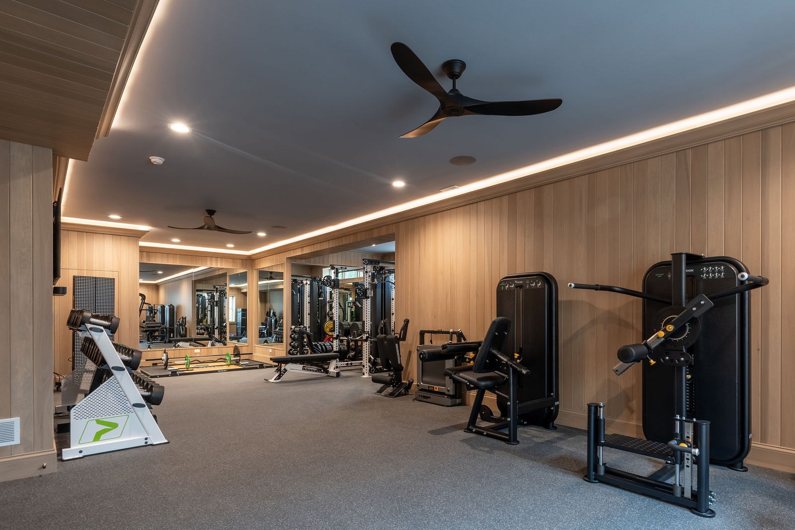 Elmhurst home gym designed and built by CS Gym Design