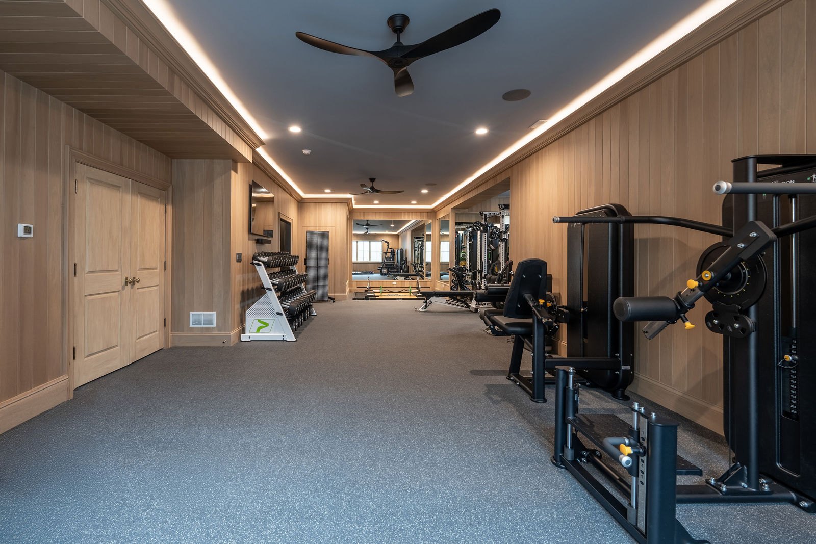Elmhurst home gym designed and built by CS Gym Design