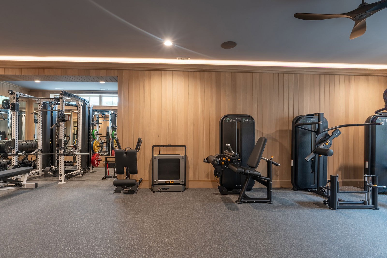 Elmhurst home gym designed and built by CS Gym Design