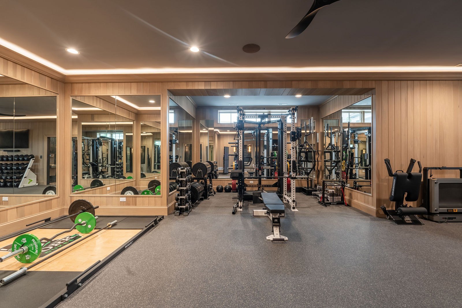 Elmhurst home gym designed and built by CS Gym Design