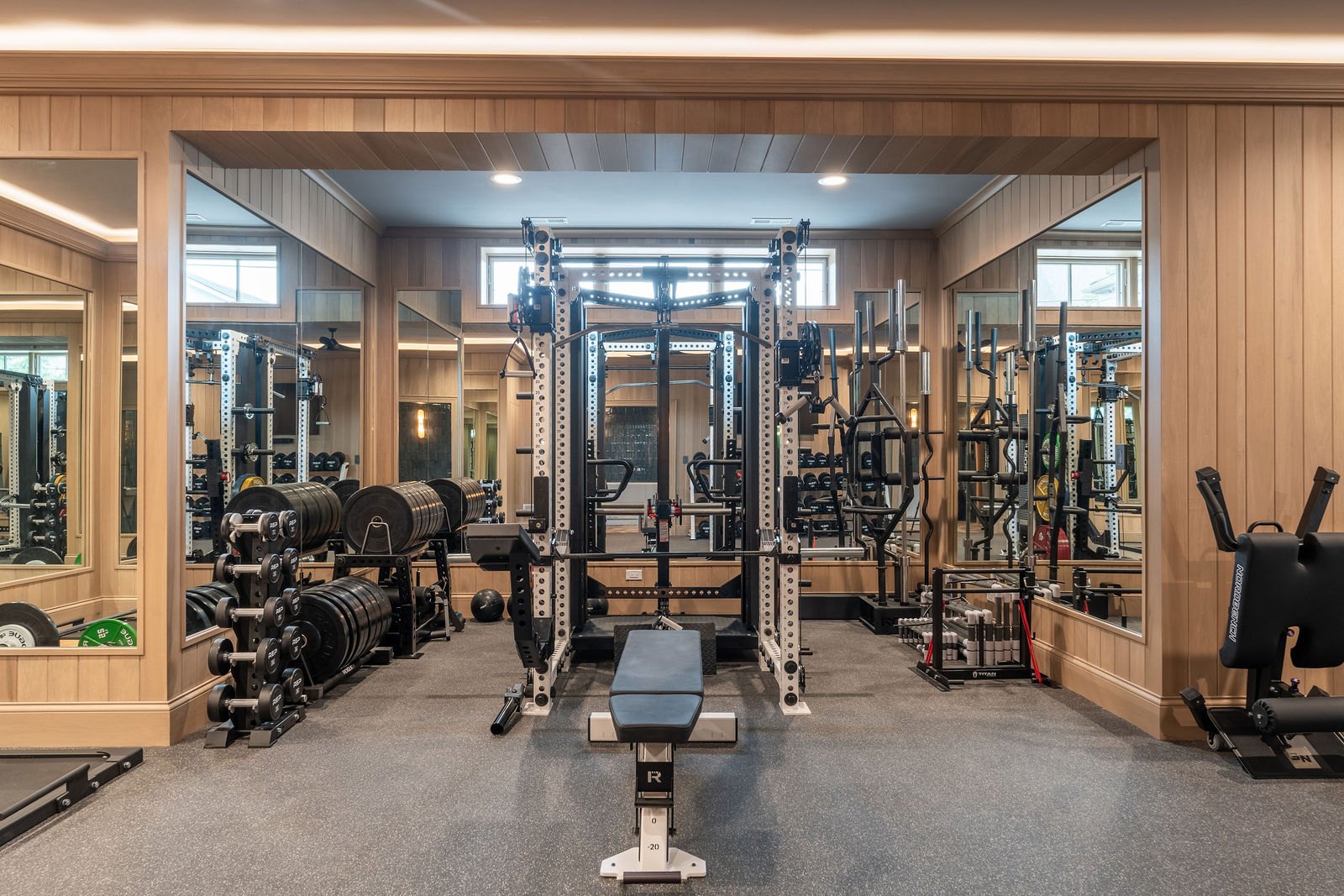 Elmhurst home gym designed and built by CS Gym Design