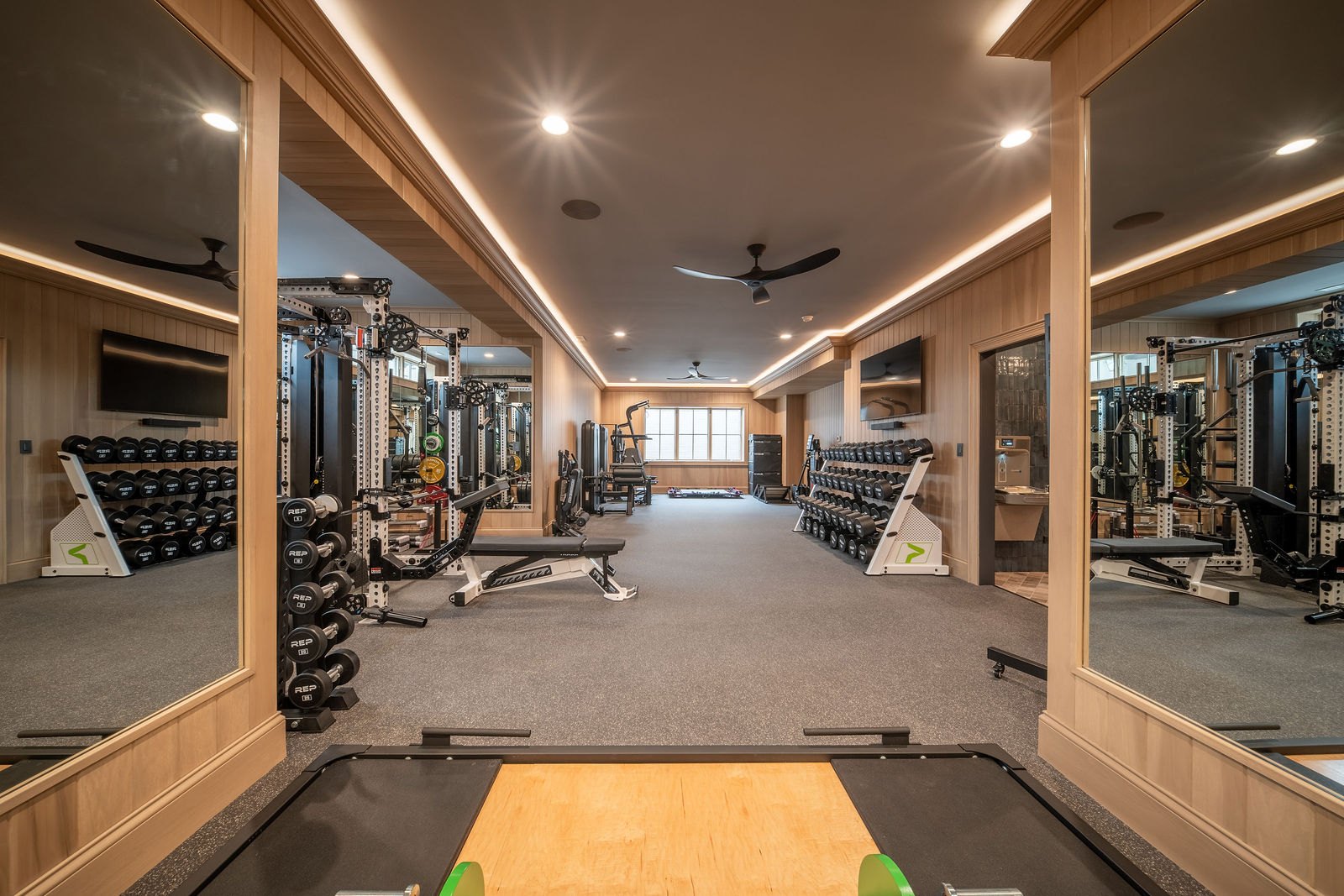 Elmhurst home gym designed and built by CS Gym Design