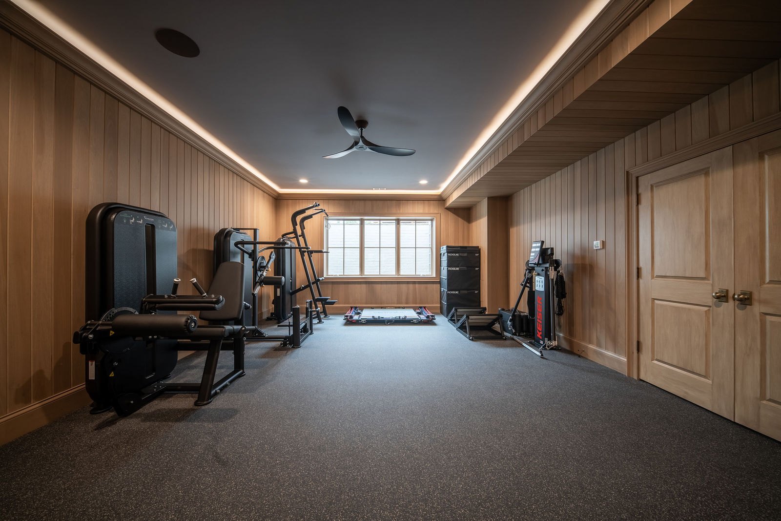 Elmhurst home gym designed and built by CS Gym Design