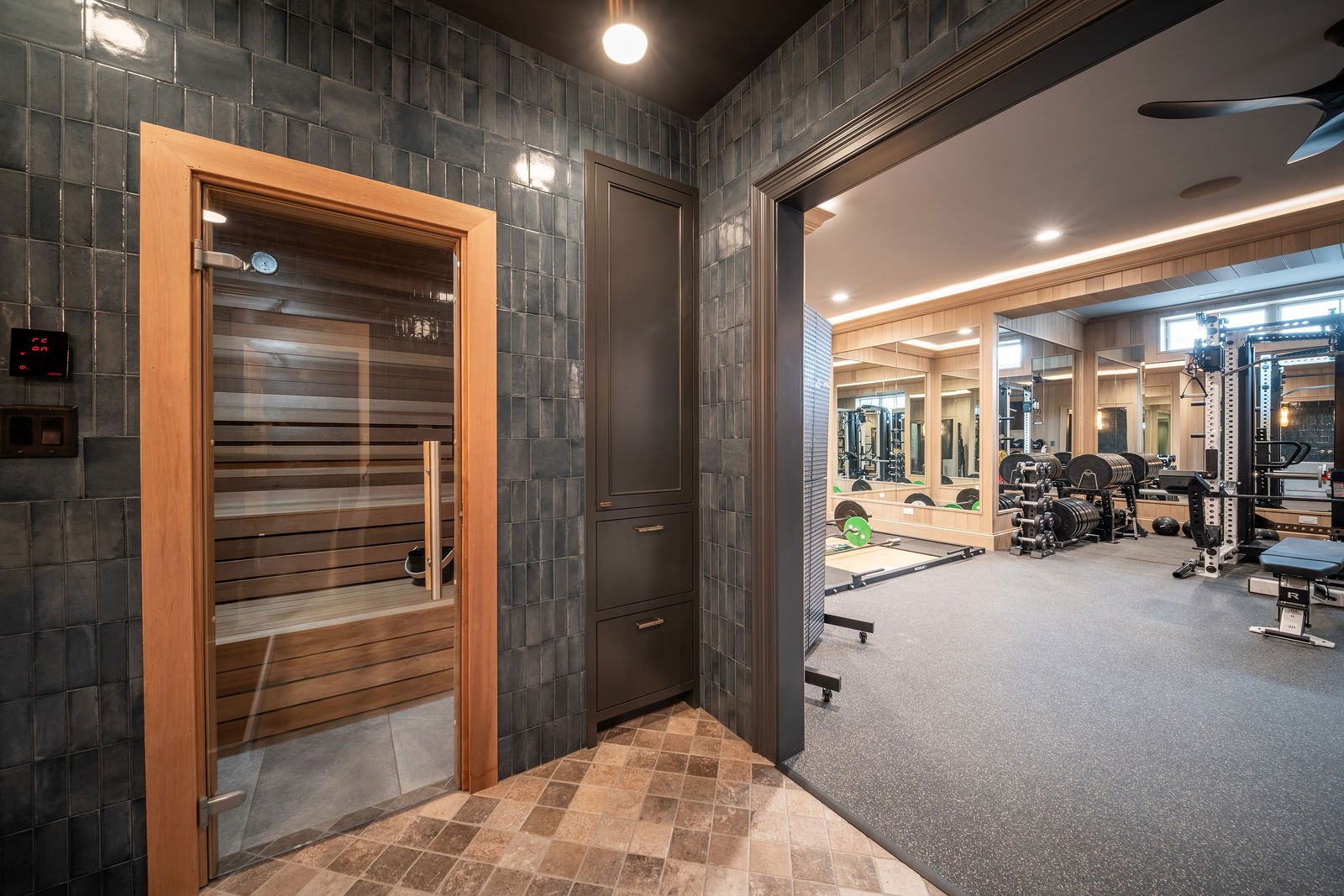 Elmhurst home gym designed and built by CS Gym Design