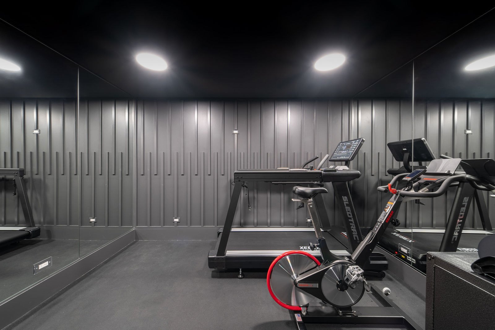 Glenview home gym designed and built by CS Gym Design