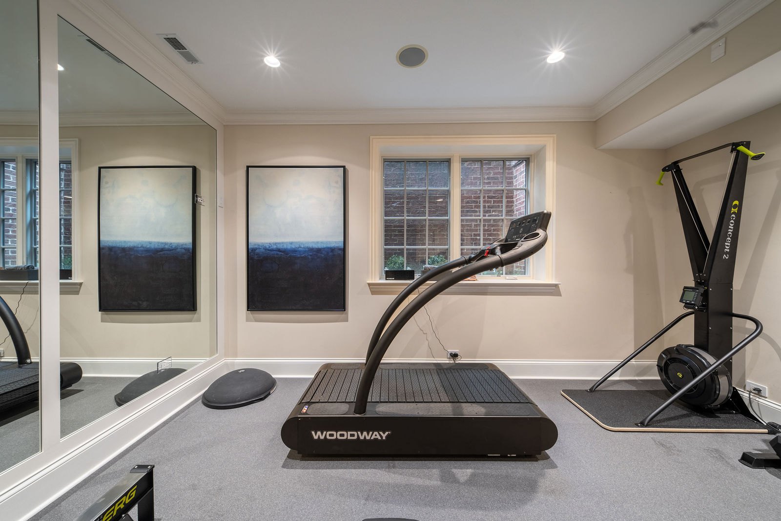 Winnetka home gym designed and built by CS Gym Design